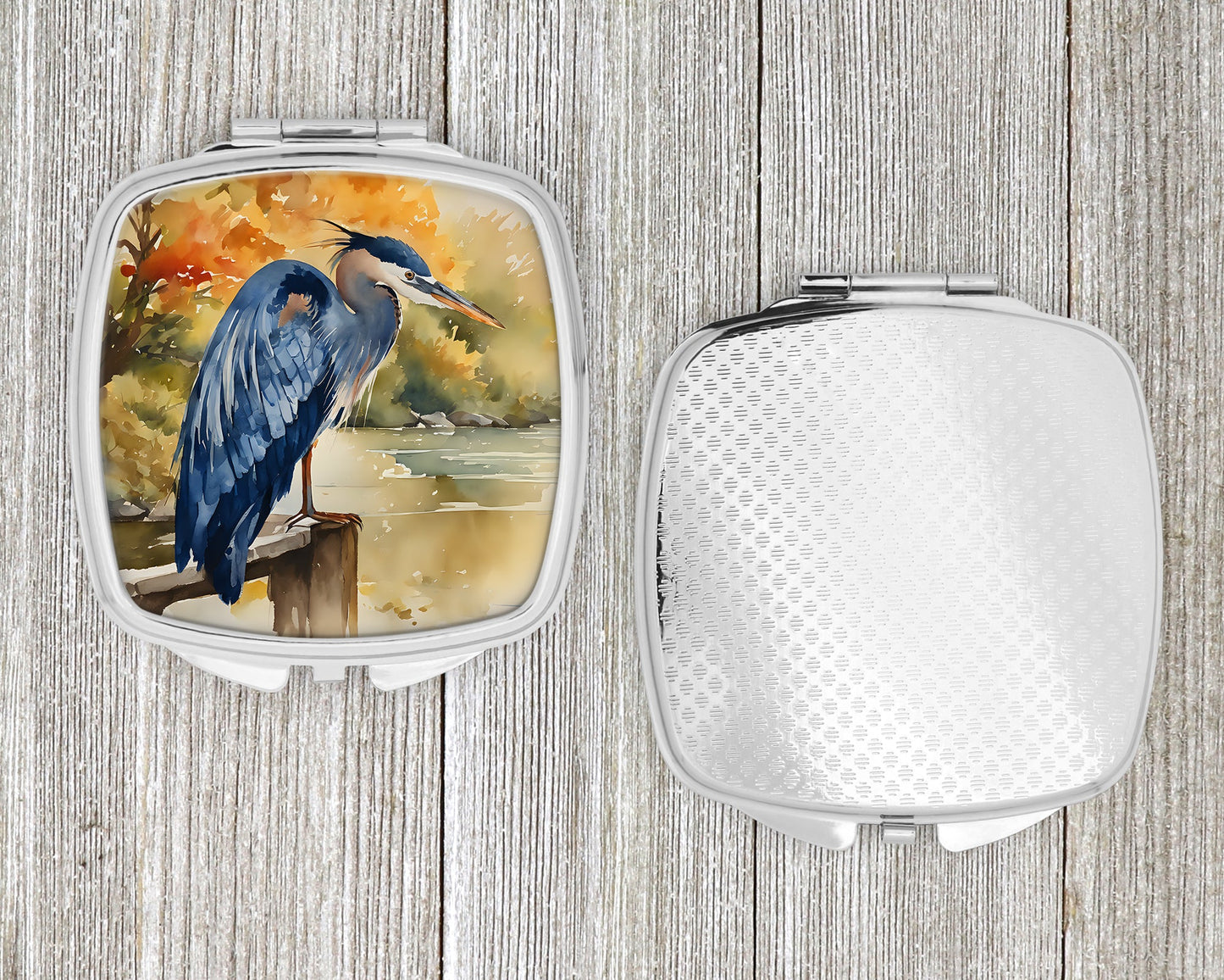 Blue Heron Compact Mirror - Look Good Store