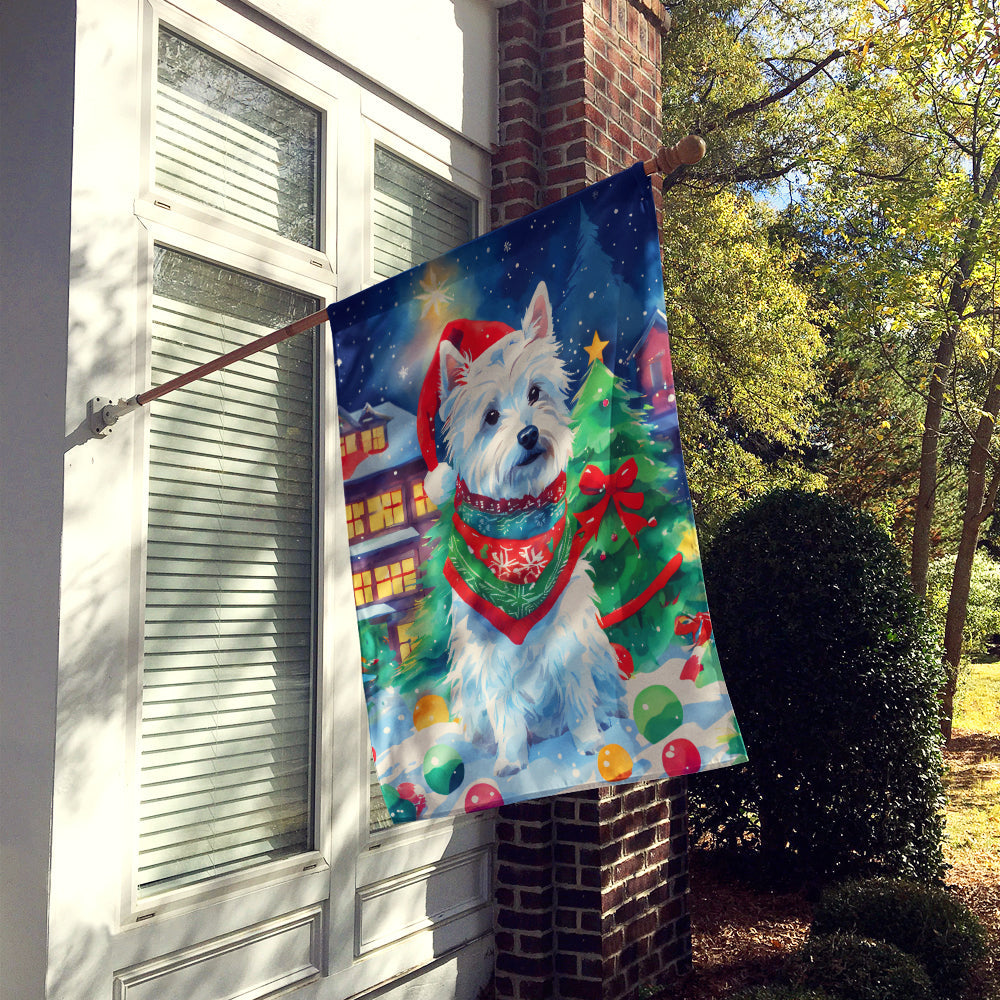 Westie Christmas House Flag - Look Good Store