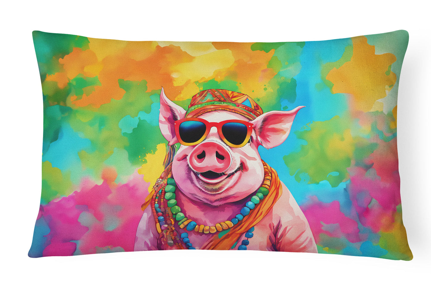 Hippie Animal Pig Throw Pillow - Look Good Store