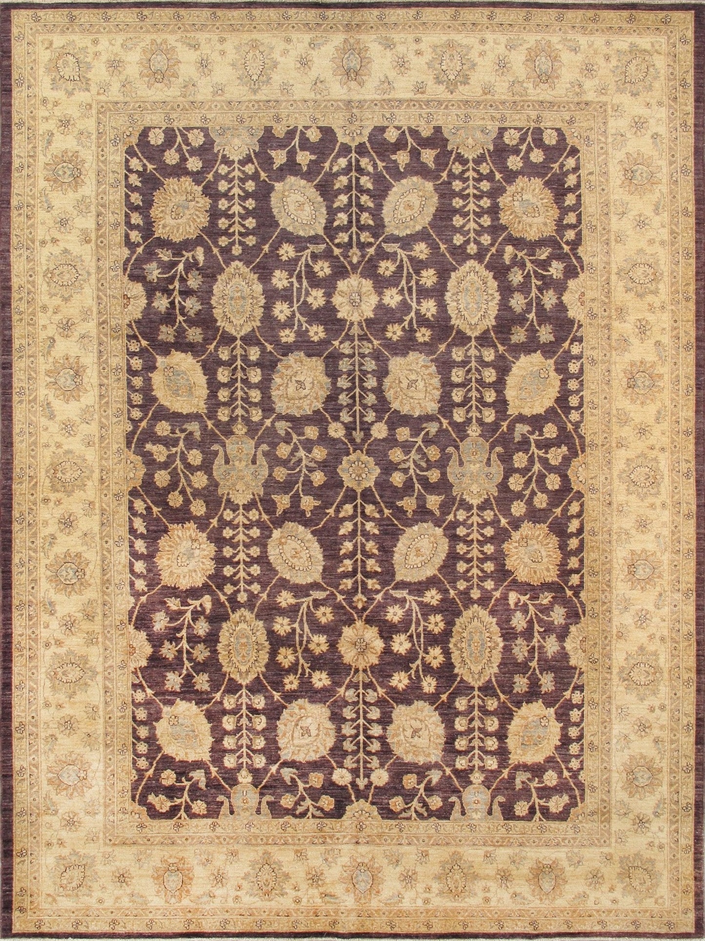 Canvello Ferehan Hand-Knotted Lamb's Wool Area Rug- 9'2" X 12'2" - Look Good Store