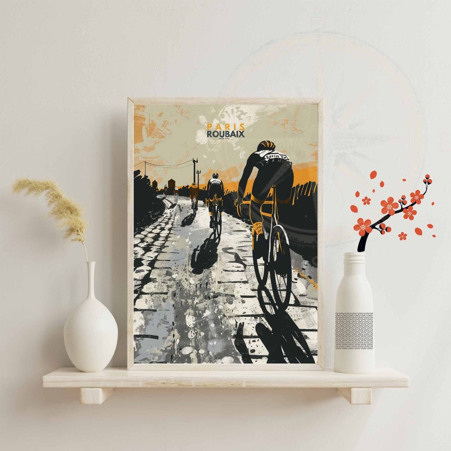 Impression Paris- Roubaix | Affiche cyclisme Paris- Roubaix - Look Good Store