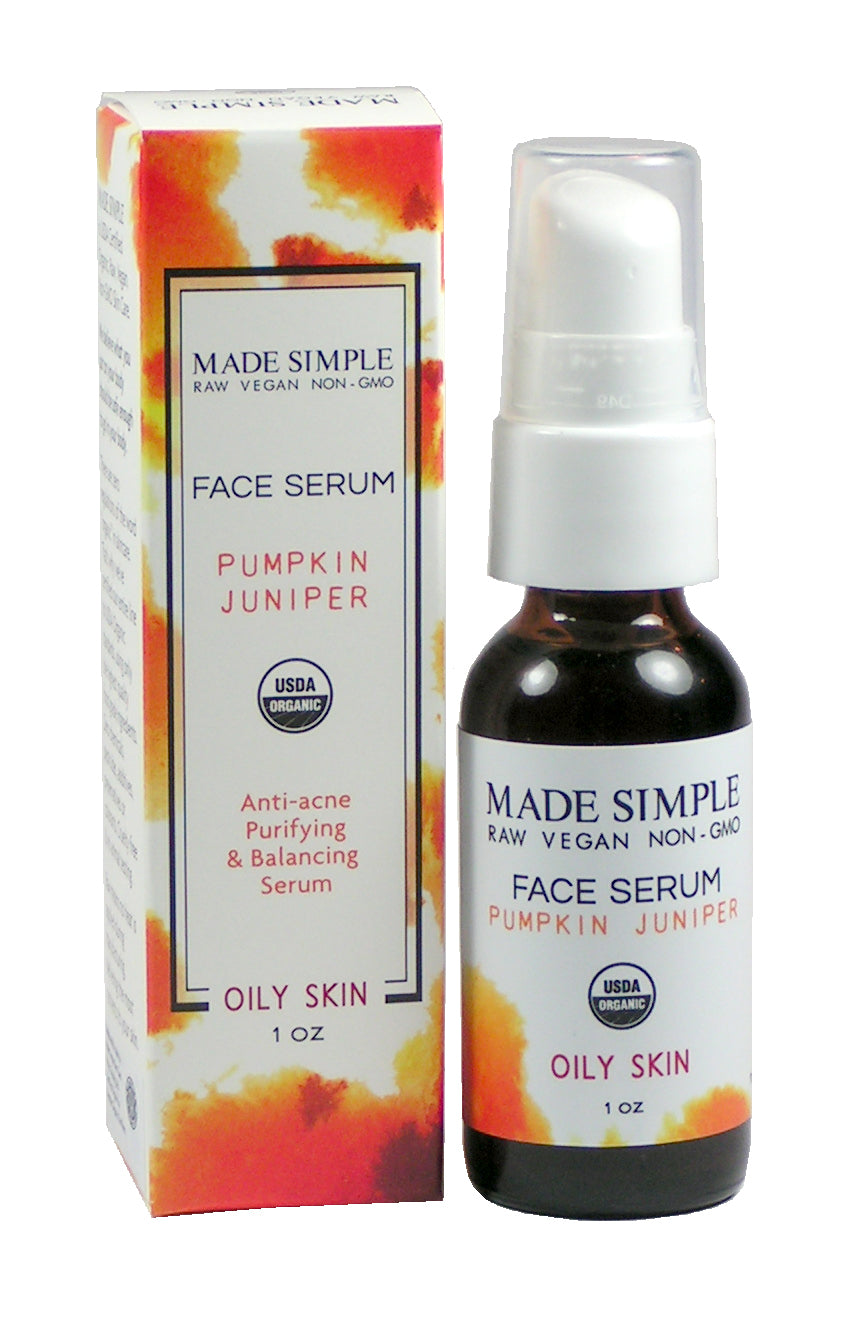 Pumpkin Juniper Face Serum for Oily Skin - Certified Organic, Vegan & Cruelty-free - Look Good Store