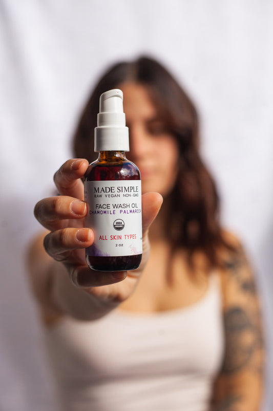 Chamomile Palmarosa Face Wash - Certified Organic, Vegan & Cruelty-free - Look Good Store