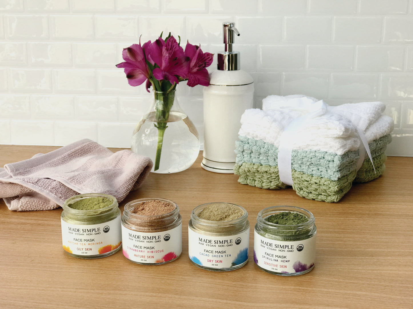 Cacao Green Tea Face Mask for Dry Skin - Certified Organic, Vegan & Cruelty-free - Look Good Store