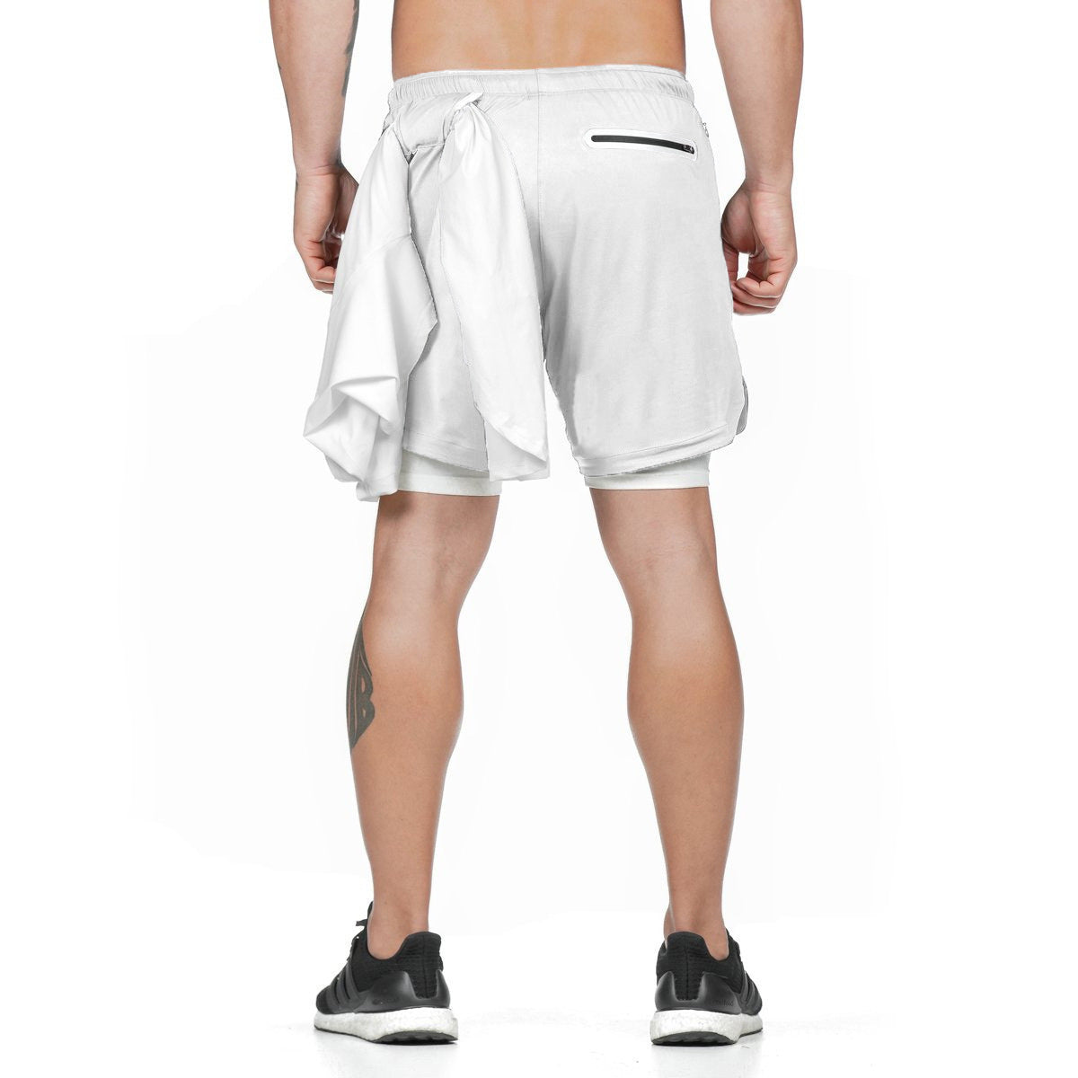 2 In 1 Double-Deck Running Shorts for Men - Look Good Store
