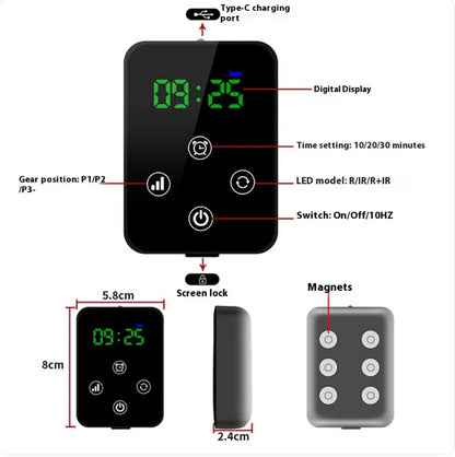 Infrared Knee Pain Relief Massager with Red Light Therapy - Look Good Store