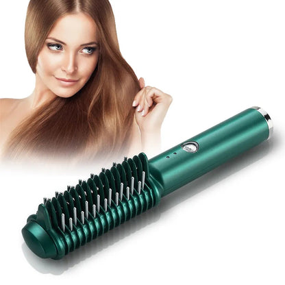 Dual-Purpose Electric Hair Comb for Curling & Straightening - Look Good Store