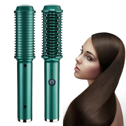 Dual-Purpose Electric Hair Comb for Curling & Straightening - Look Good Store