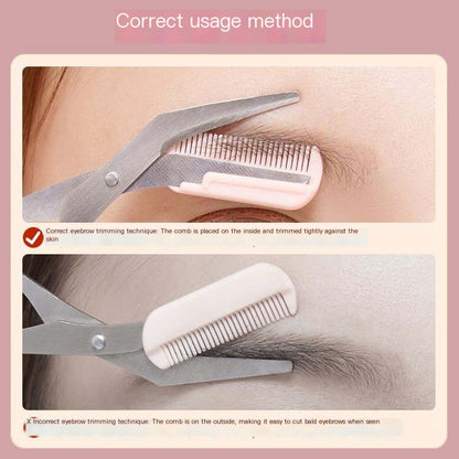 Eyebrow Scissors with Comb for Beginners and Makeup - Look Good Store
