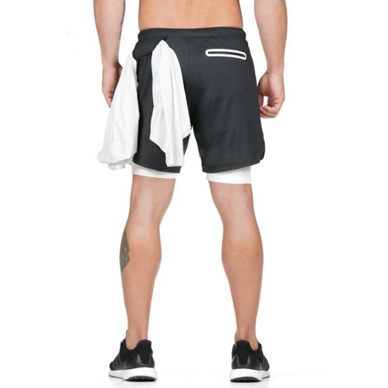 2 In 1 Double-Deck Running Shorts for Men - Look Good Store
