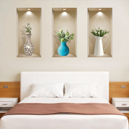 Set of Three Ada Faux Niche 3D Peel and Stick Wall Decals - Look Good Store