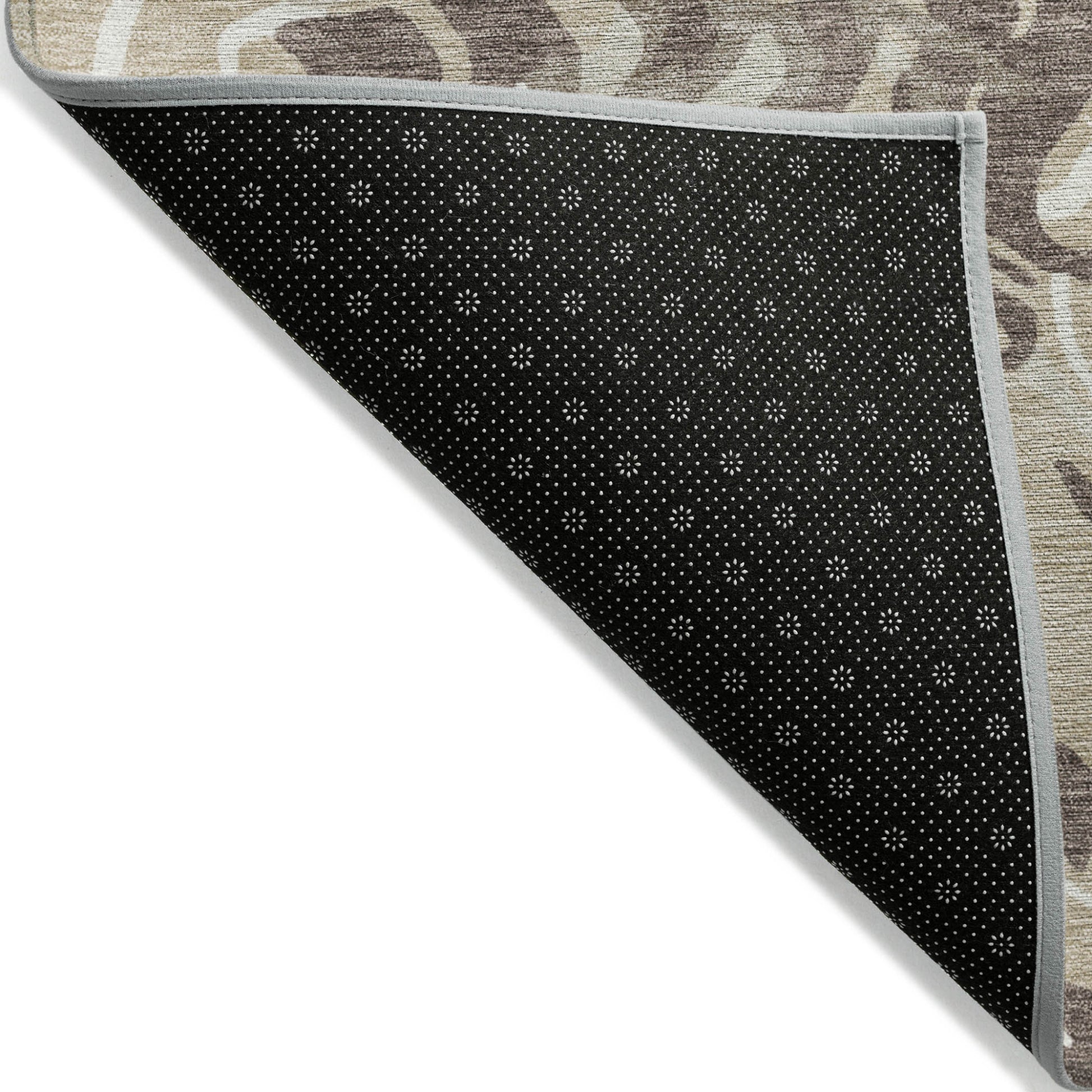 9' X 12' Beige Brown And Ivory Abstract Washable Indoor Outdoor Area Rug - Look Good Store