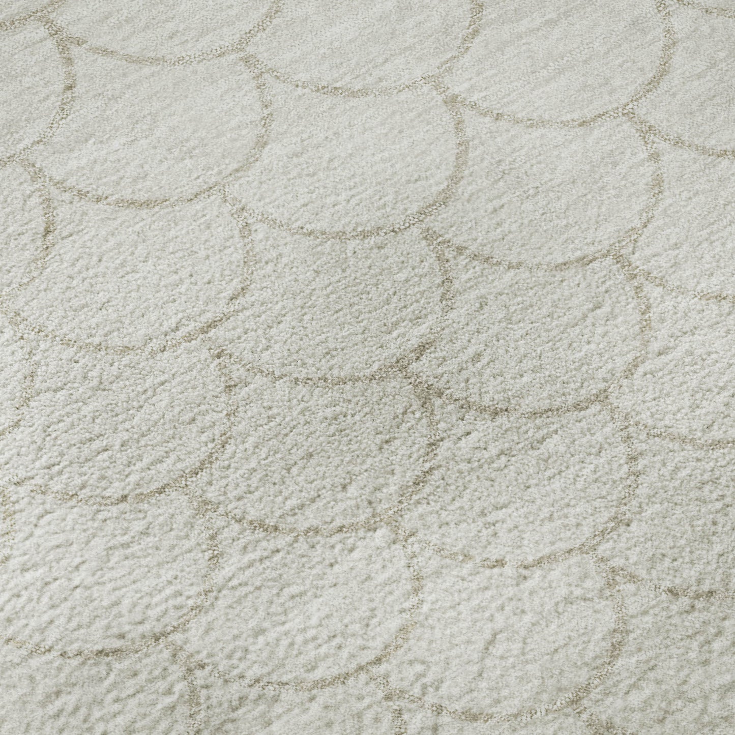 5' X 8' Ivory And Beige Geometric Washable Area Rug With UV Protection - Look Good Store