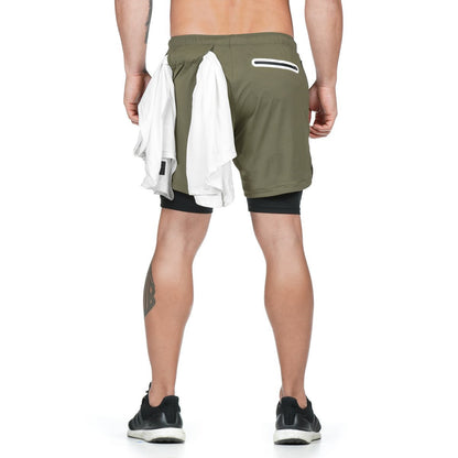 2 In 1 Double-Deck Running Shorts for Men - Look Good Store