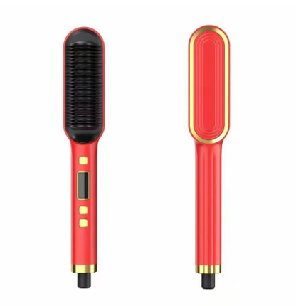 LCD Hair Straightening Comb with Dual-Use Curling Iron - Look Good Store