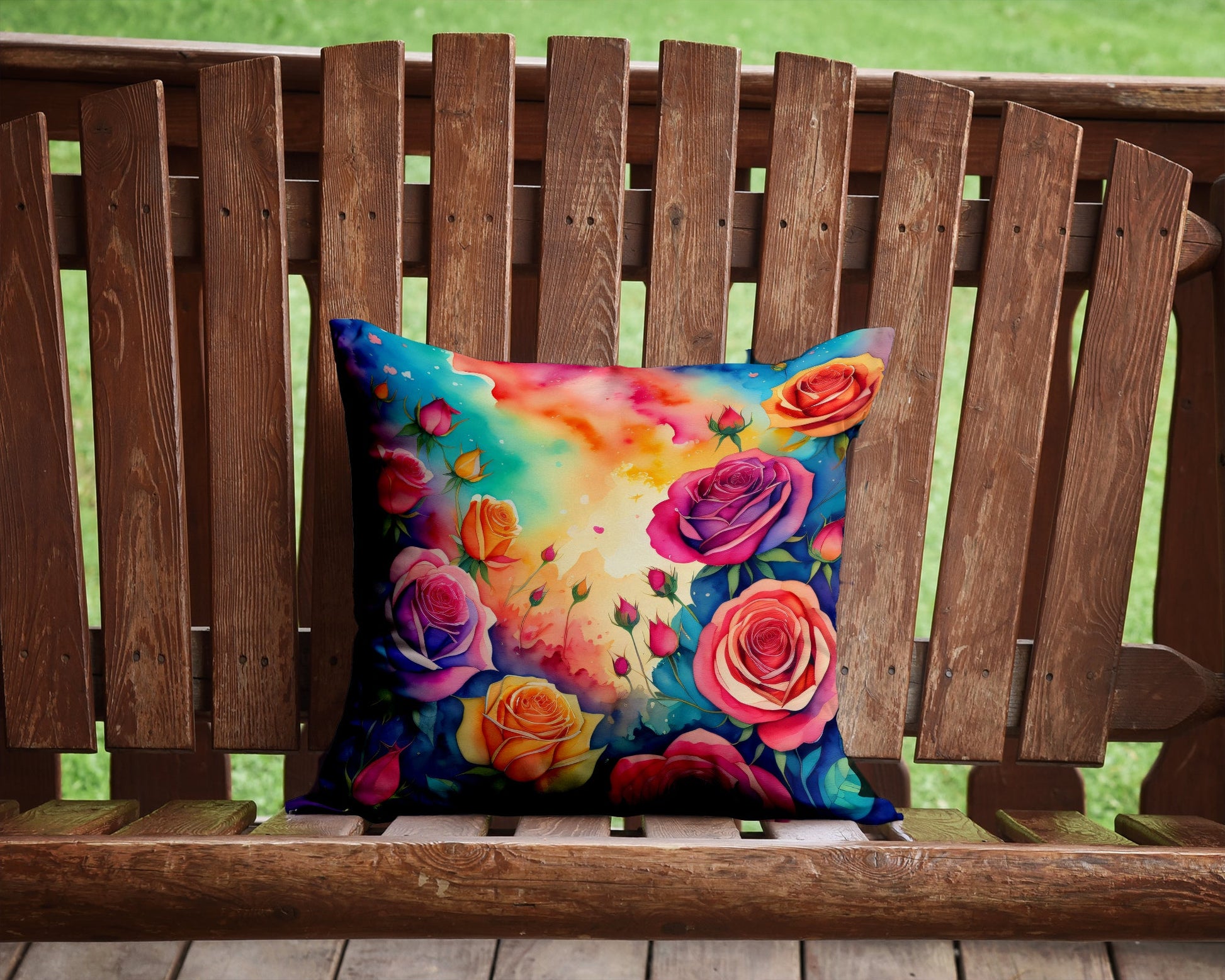 Colorful Roses Throw Pillow - Look Good Store
