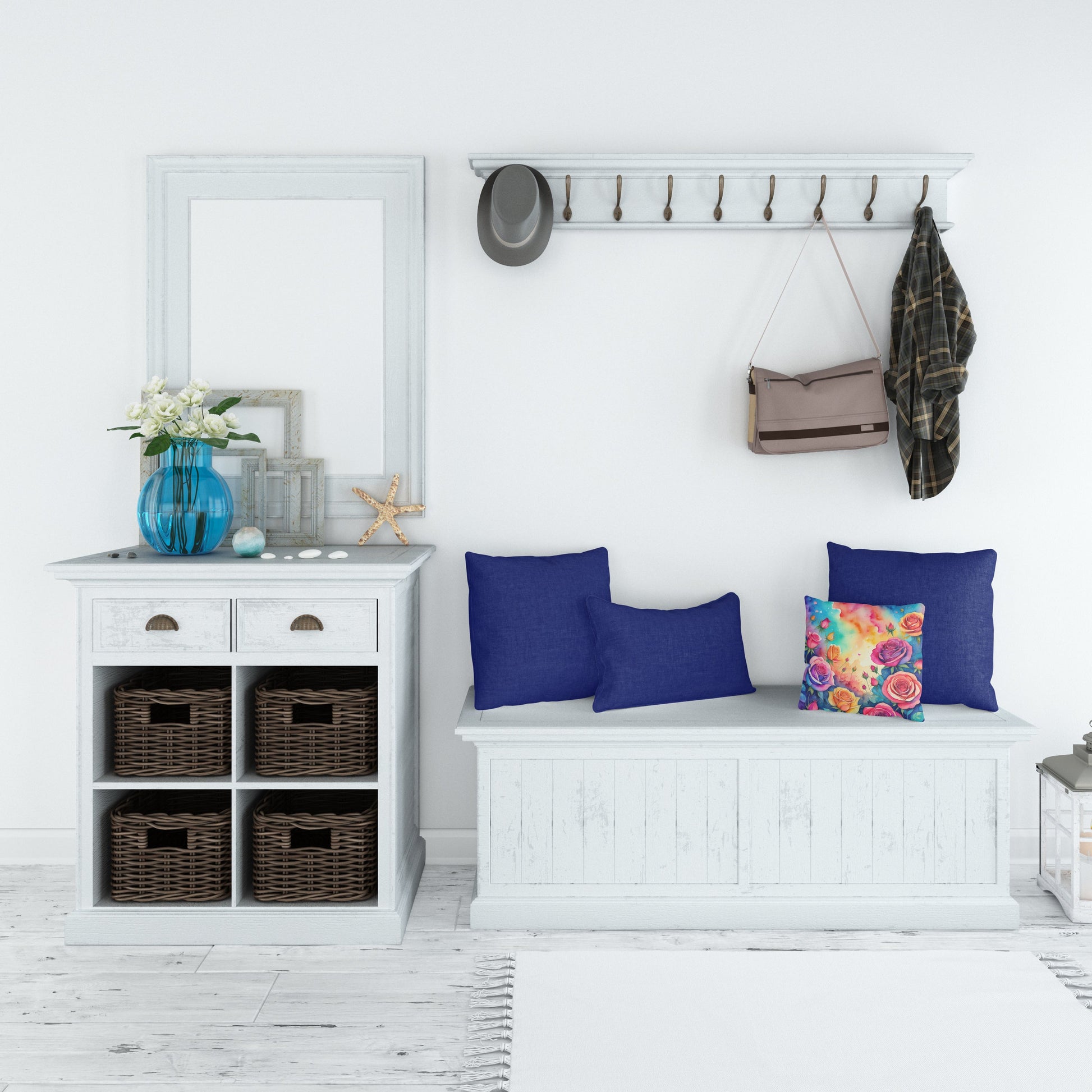 Colorful Roses Throw Pillow - Look Good Store