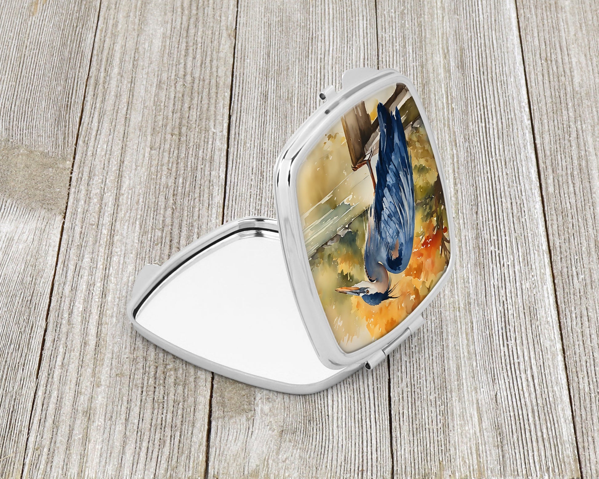 Blue Heron Compact Mirror - Look Good Store