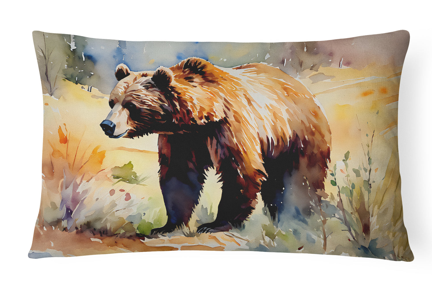 Grizzly Bear Throw Pillow - Look Good Store