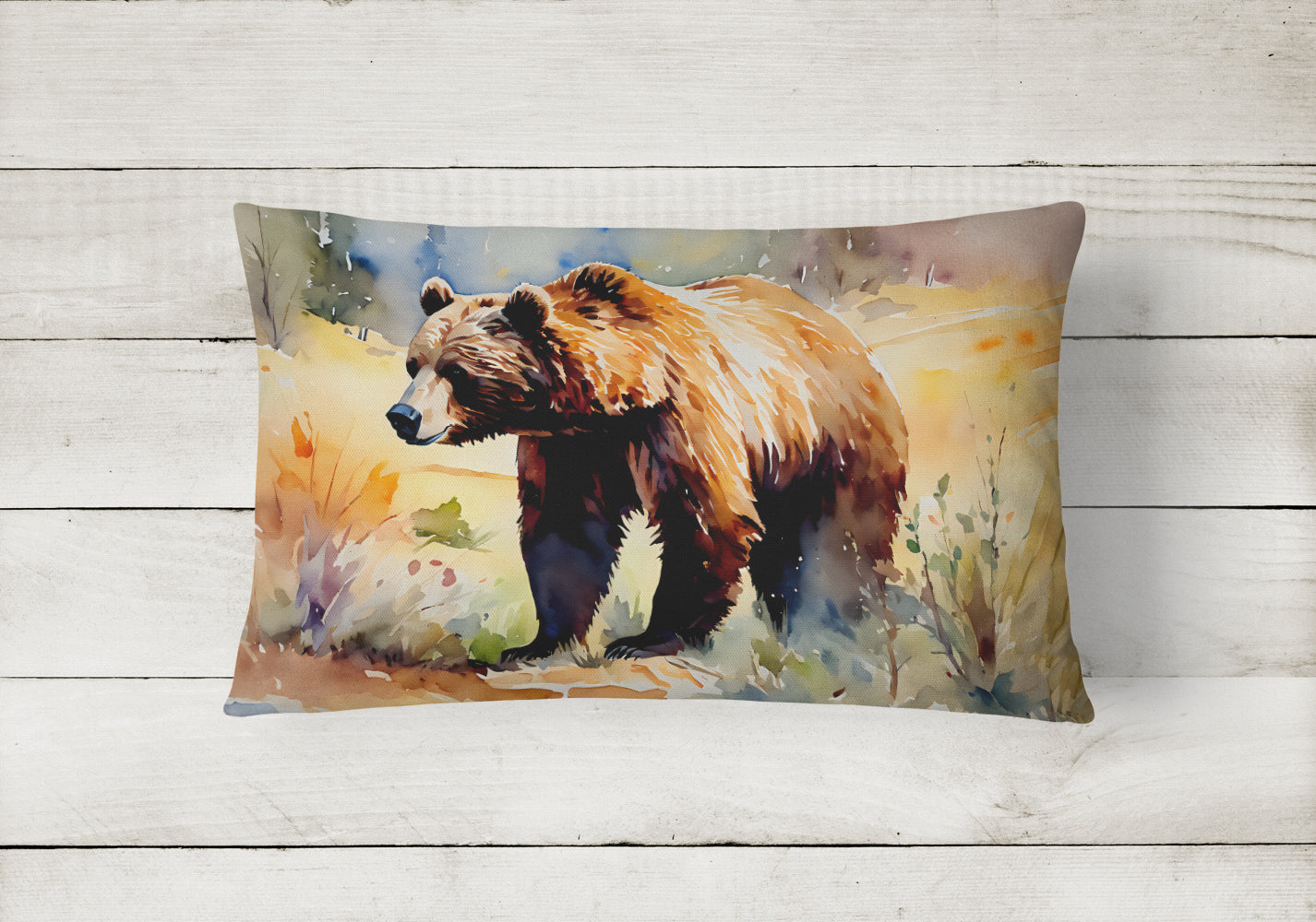 Grizzly Bear Throw Pillow - Look Good Store