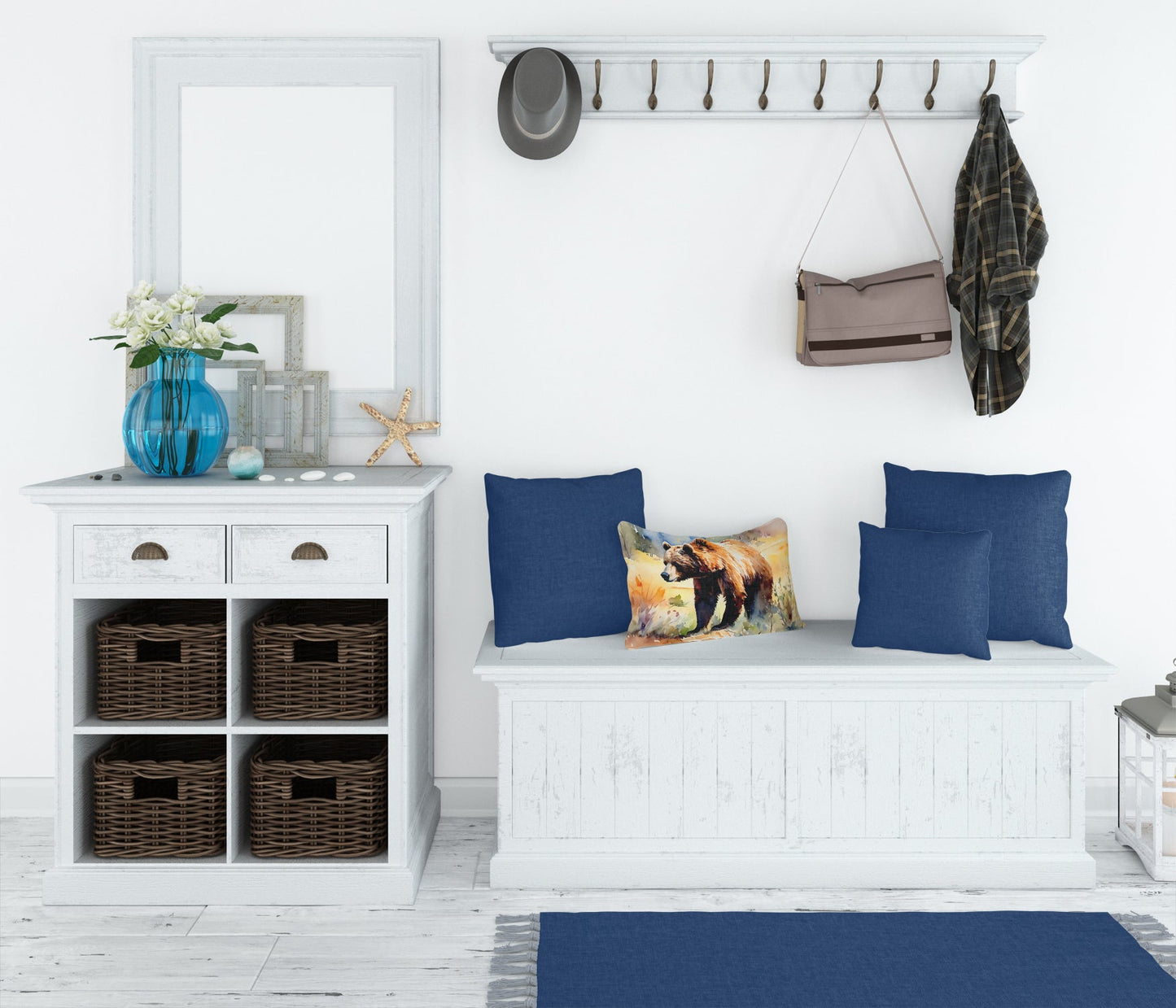 Grizzly Bear Throw Pillow - Look Good Store