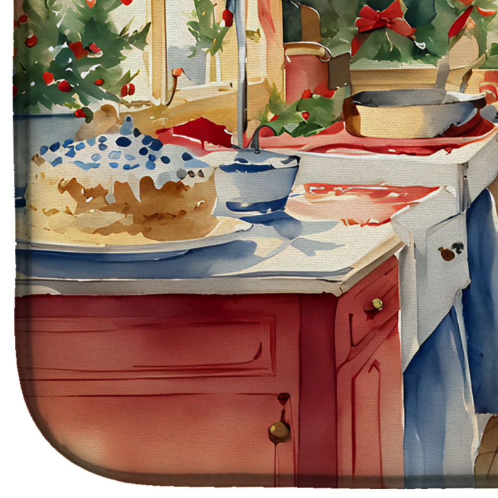 Mastiff Christmas Cookies Dish Drying Mat - Look Good Store