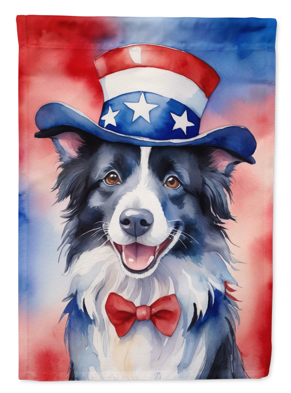 Border Collie Patriotic American Garden Flag - Look Good Store