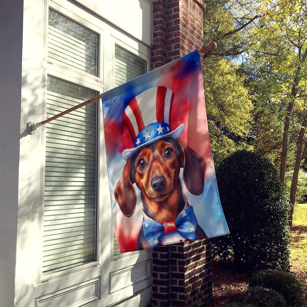 Dachshund Patriotic American House Flag - Look Good Store