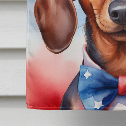 Dachshund Patriotic American House Flag - Look Good Store