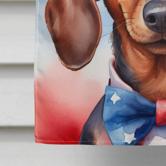 Dachshund Patriotic American House Flag - Look Good Store