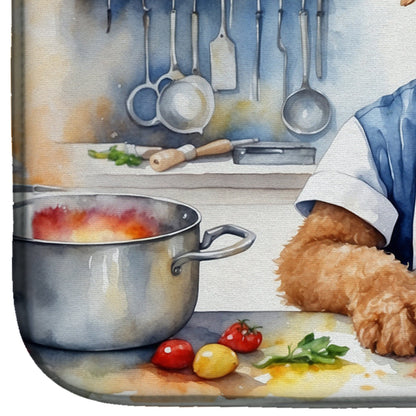 Airedale Terrier The Chef Dish Drying Mat - Look Good Store