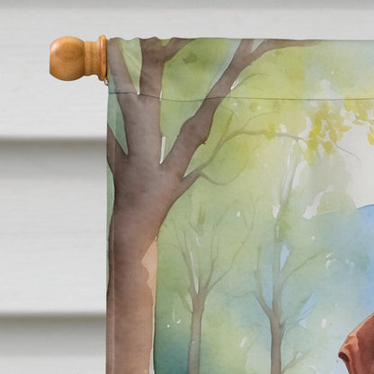Vizsla Spring Path House Flag - Look Good Store