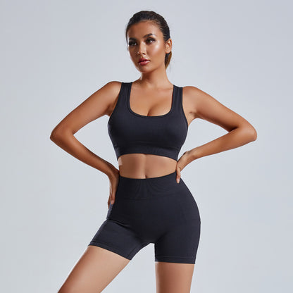 2 Pcs Yoga Seamless High Waist Leggings Suits - Look Good Store