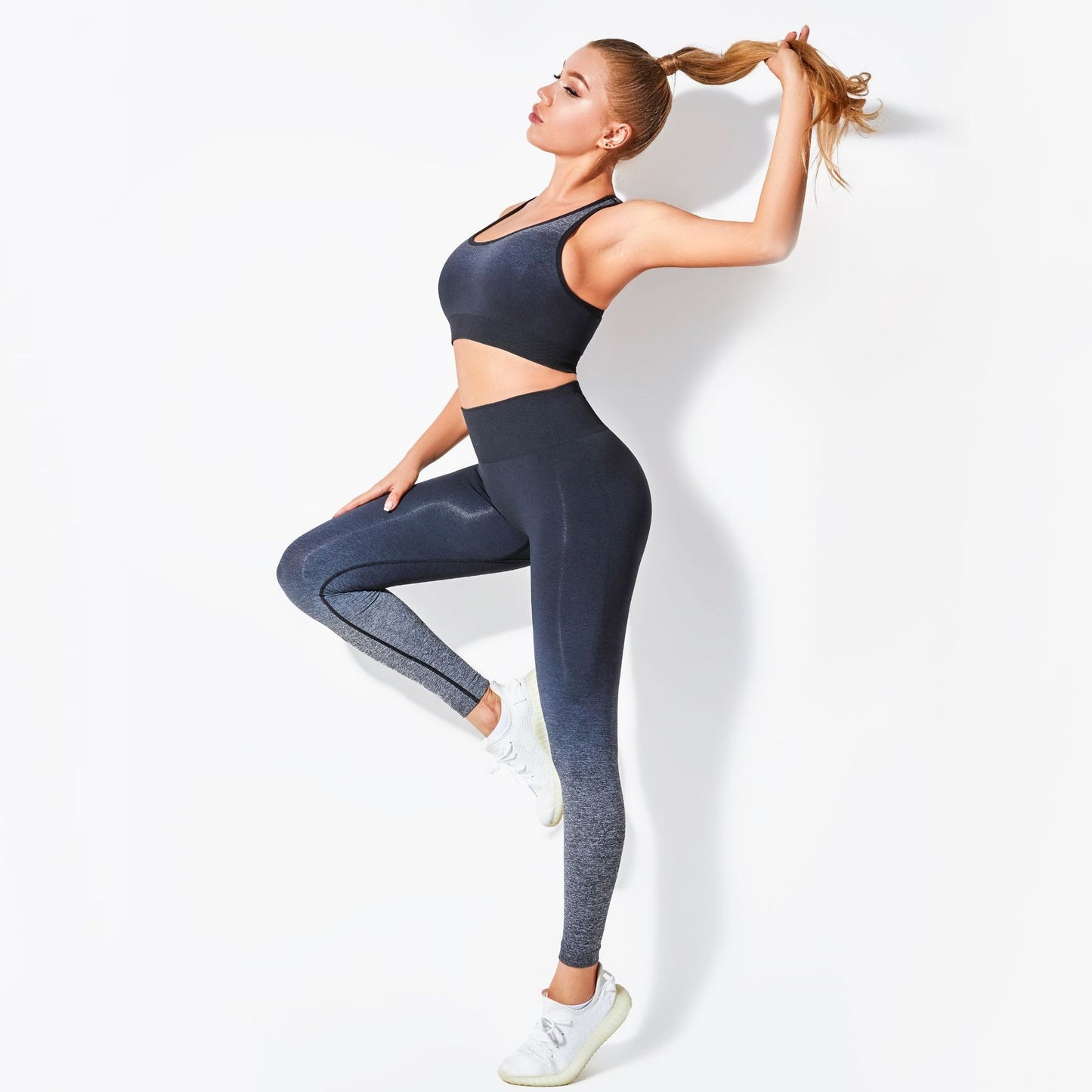 Dyed Gradient Yoga Bra & Trousers Suit - Look Good Store