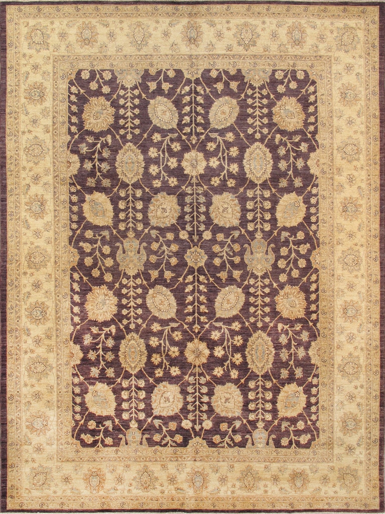 Canvello Ferehan Hand-Knotted Lamb's Wool Area Rug- 9'2" X 12'2" - Look Good Store