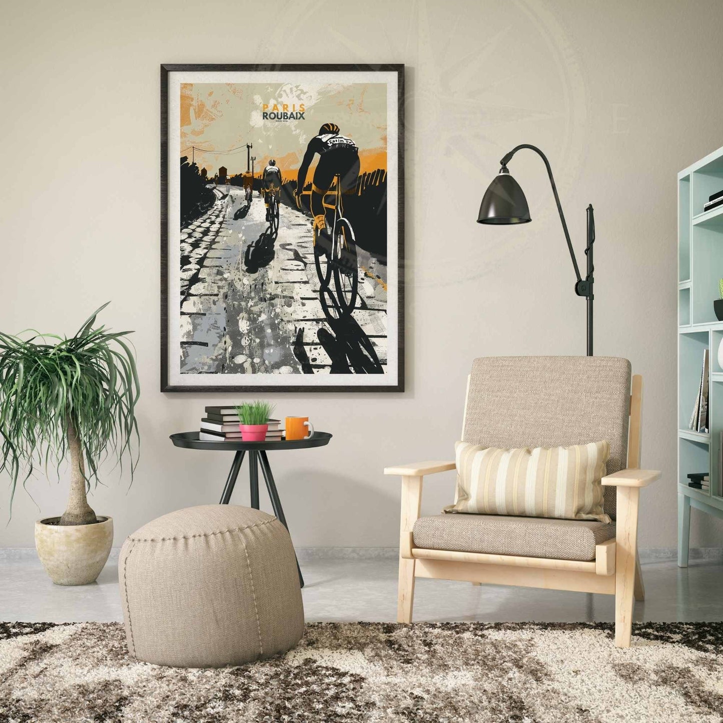 Impression Paris- Roubaix | Affiche cyclisme Paris- Roubaix - Look Good Store