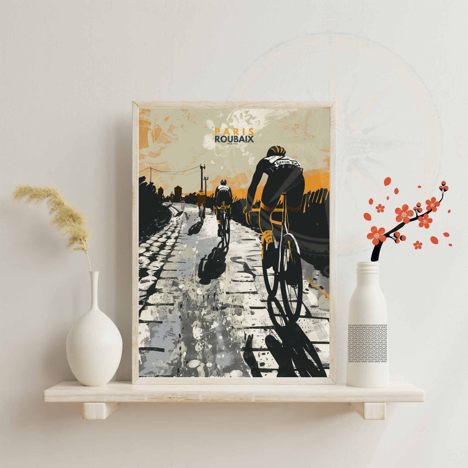 Impression Paris- Roubaix | Affiche cyclisme Paris- Roubaix - Look Good Store