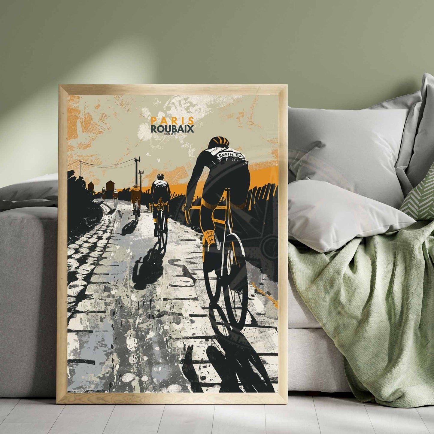 Impression Paris- Roubaix | Affiche cyclisme Paris- Roubaix - Look Good Store