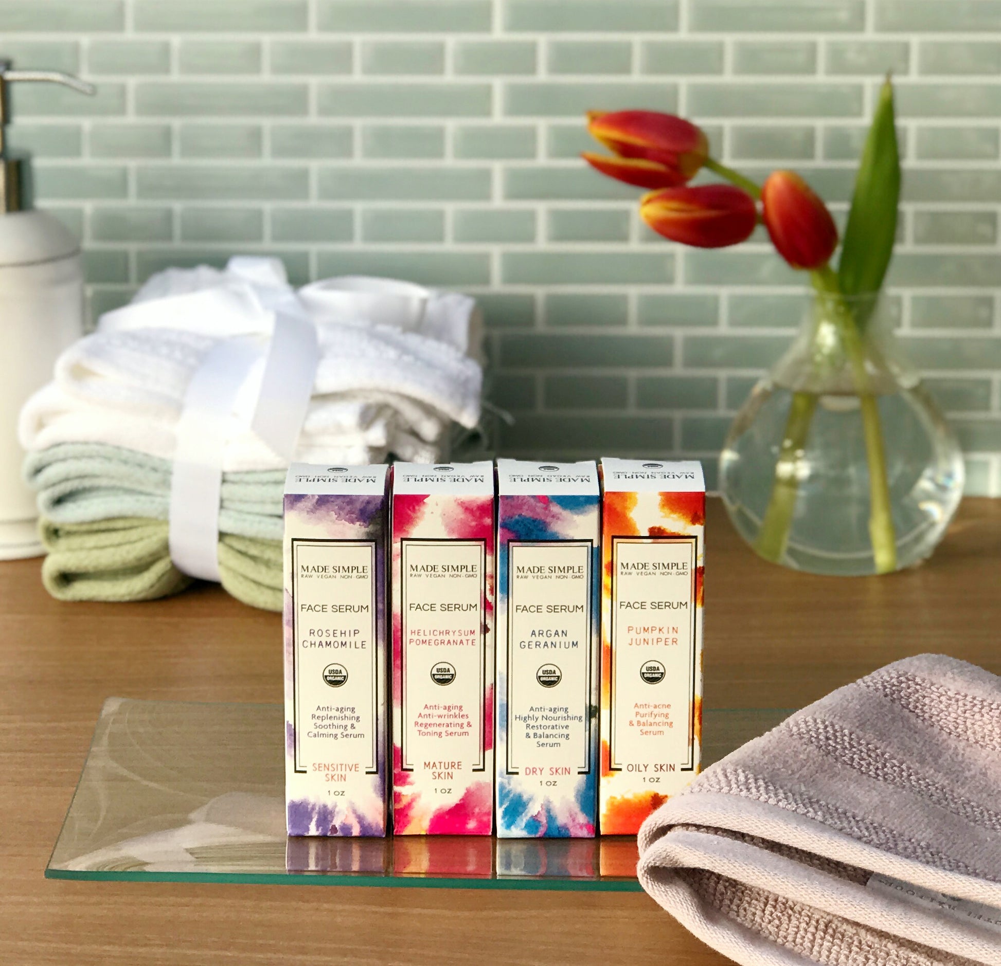 Helichrysum Pomegranate Face Serum for Mature Skin - Certified Organic, Vegan & Cruelty-free - Look Good Store