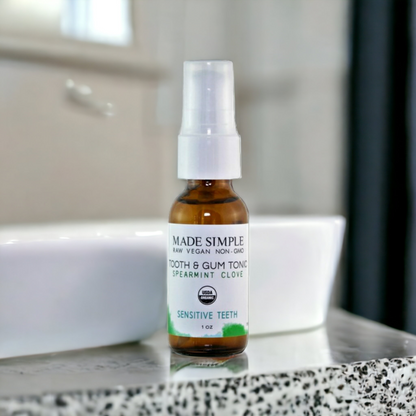 Spearmint Clove Tooth & Gum Tonic - Certified Organic, Vegan & Cruelty-free - Look Good Store