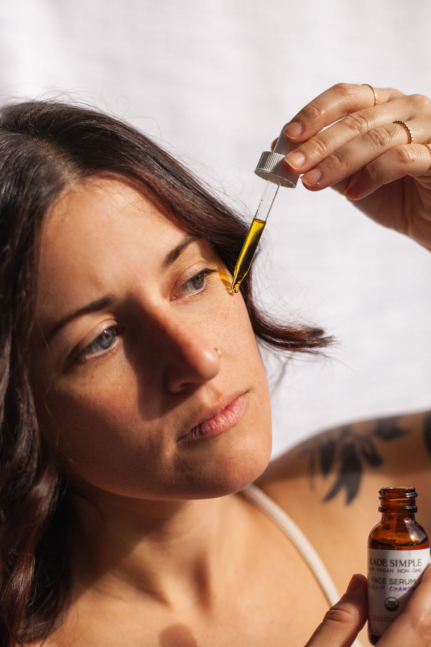 Rosehip Chamomile Face Serum for Sensitive Skin - Certified Organic, Vegan & Cruelty-free - Look Good Store