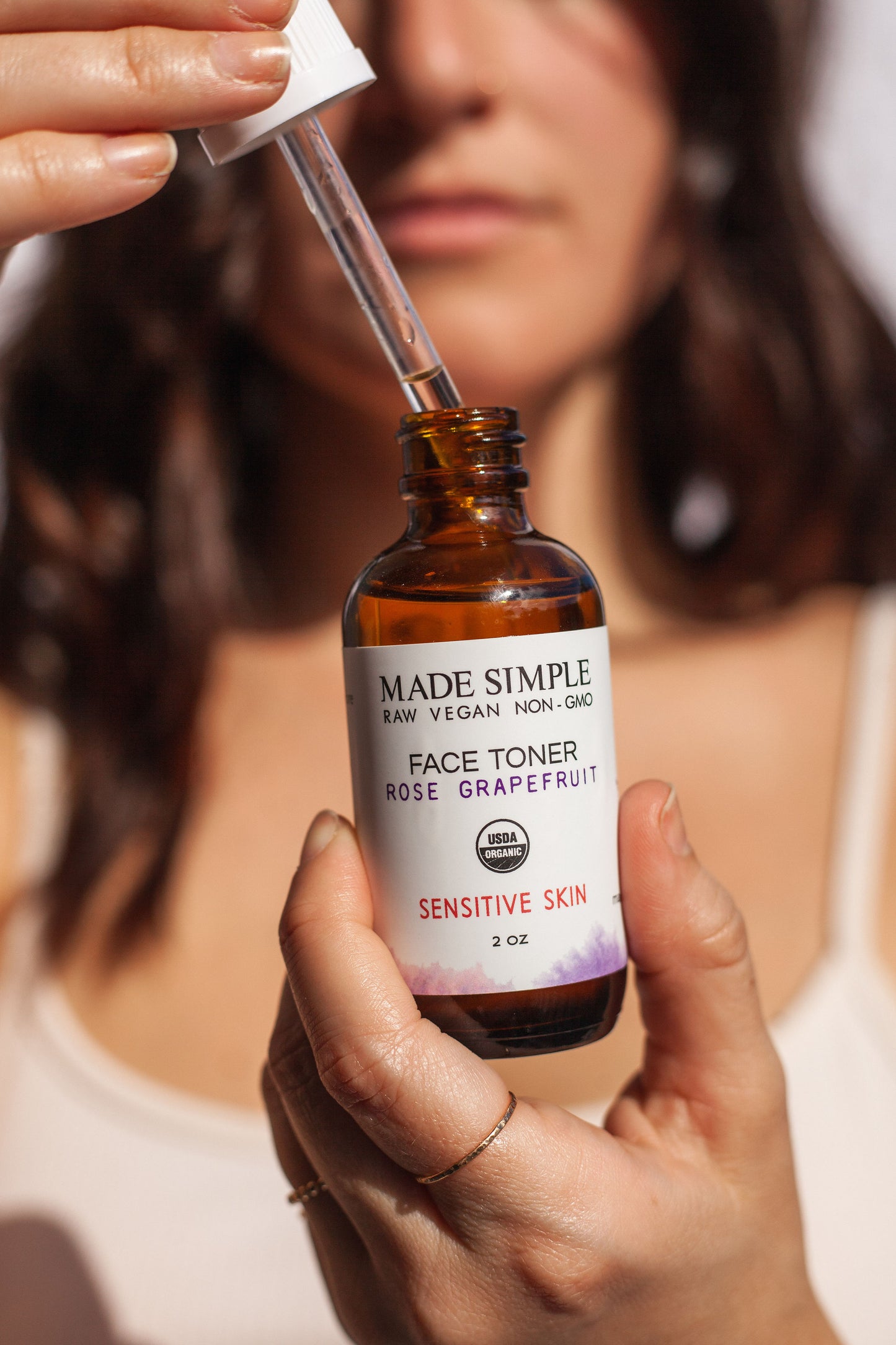 Rose Grapefruit Face Toner for Sensitive Skin - Certified Organic, Vegan & Cruelty-free - Look Good Store