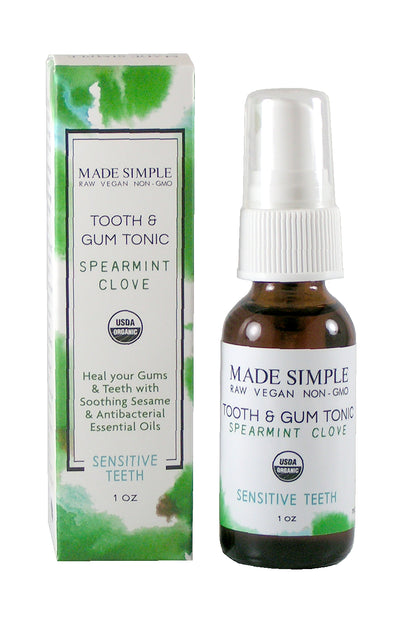 Spearmint Clove Tooth & Gum Tonic - Certified Organic, Vegan & Cruelty-free - Look Good Store
