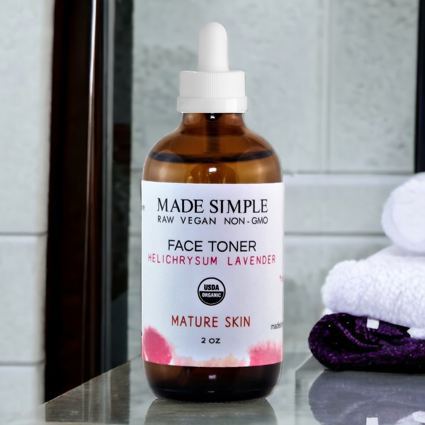 Helichrysum Lavender Face Toner for Mature Skin - Certified Organic, Vegan & Cruelty-free - Look Good Store