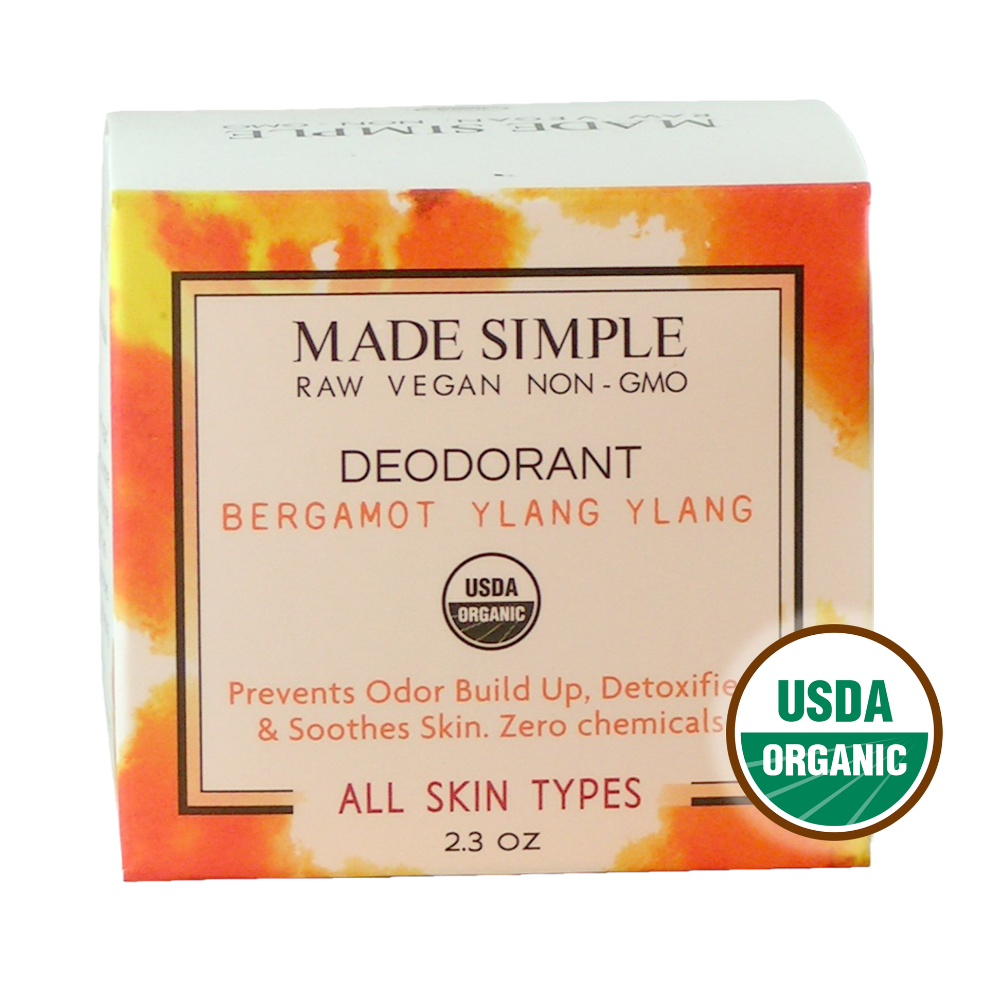 Bergamot Ylang Ylang Deodorant - Certified Organic, Vegan & Cruelty-free - Look Good Store