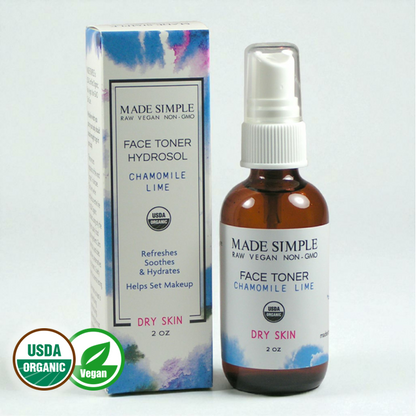 Chamomile Lime Face Toner for Dry Skin - Certified Organic, Vegan & Cruelty-free - Look Good Store
