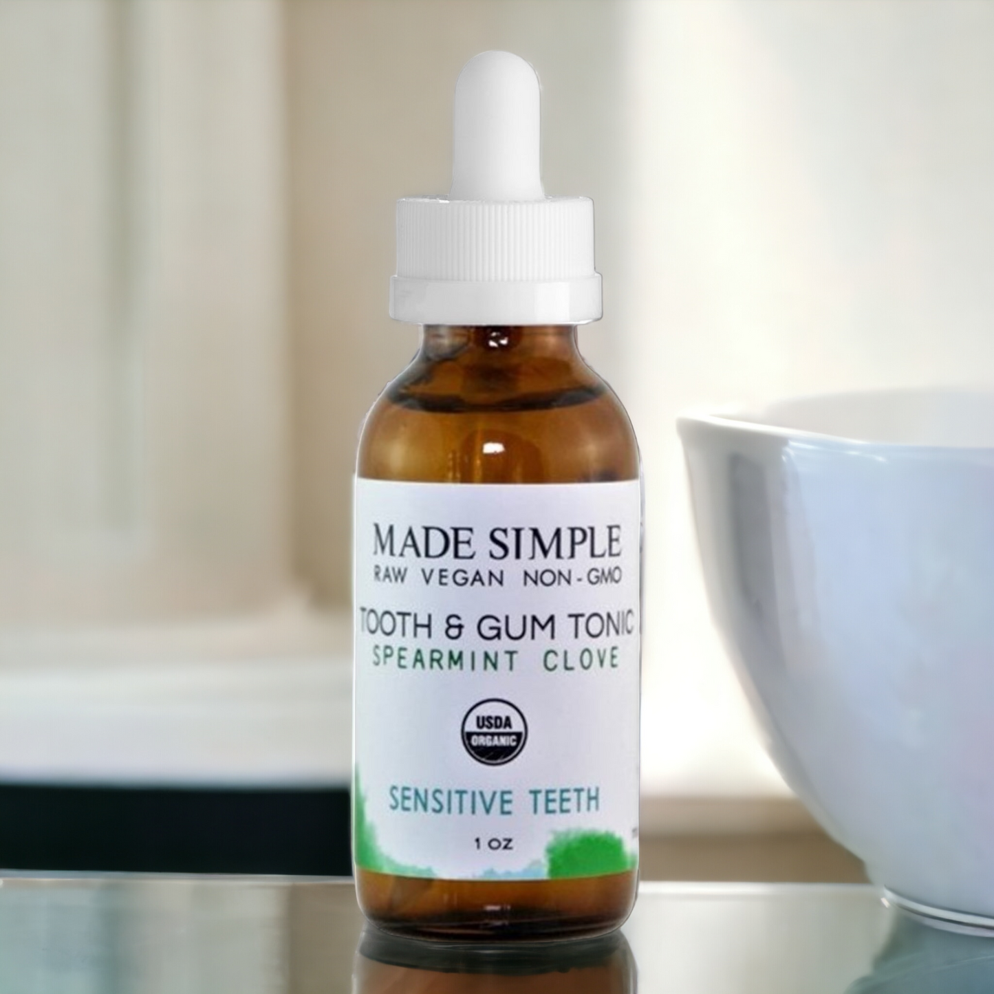 Spearmint Clove Tooth & Gum Tonic - Certified Organic, Vegan & Cruelty-free - Look Good Store