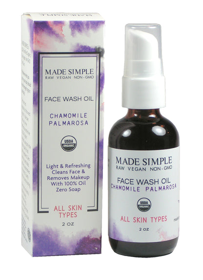 Chamomile Palmarosa Face Wash - Certified Organic, Vegan & Cruelty-free - Look Good Store