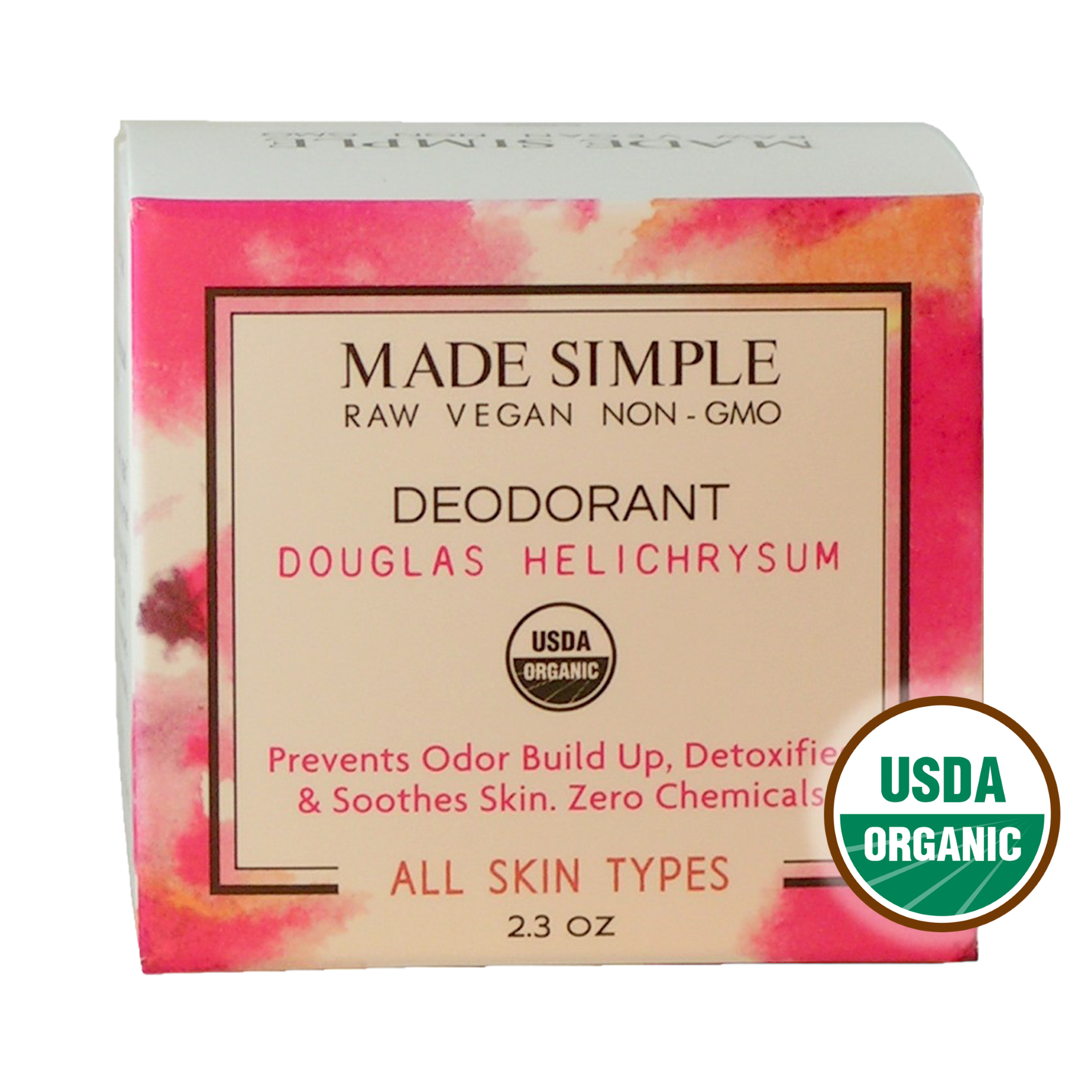Douglas Fir Helichrysum Deodorant - Certified Organic, Vegan & Cruelty-free - Look Good Store