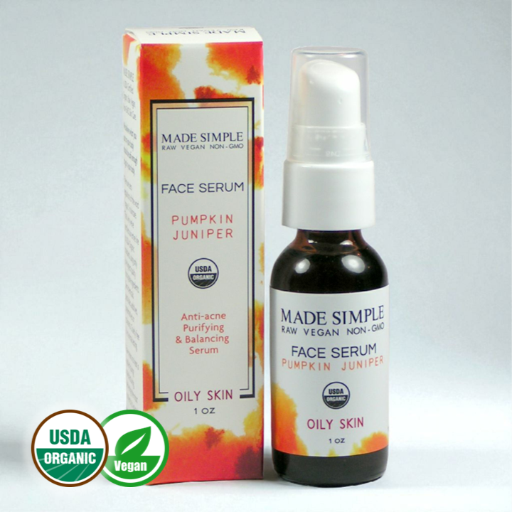 Pumpkin Juniper Face Serum for Oily Skin - Certified Organic, Vegan & Cruelty-free - Look Good Store